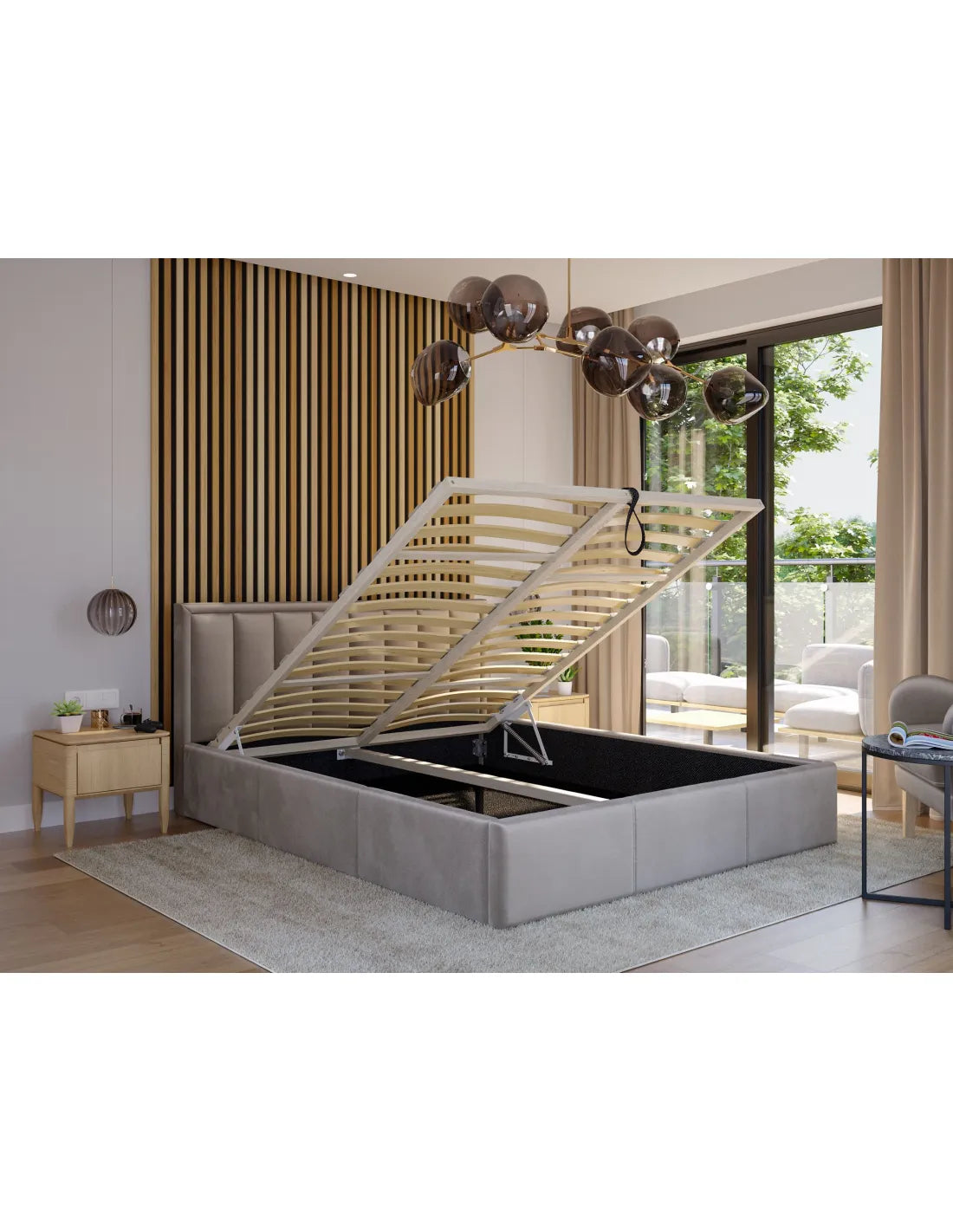 Modern and Functional Bed Moon